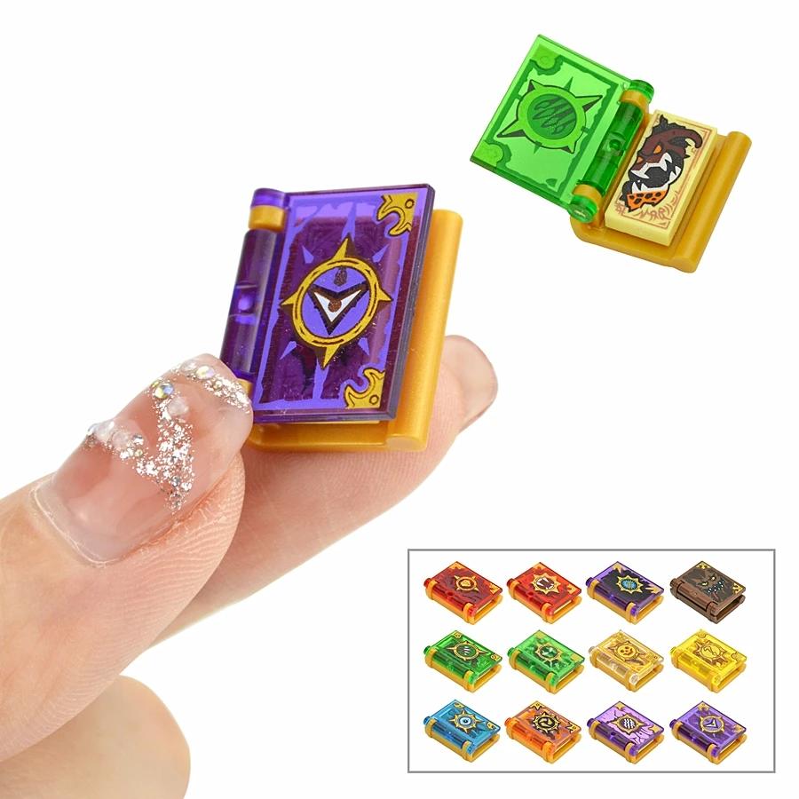 Yiran Toy Constructing Blocks Book 12Pcs /Set Toy Magic Books Bricks Moc Figure Attachments Do-It-Yourself City Friend Educational Kits Playthings For