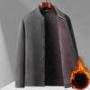 Stand-up Collar Jacket Men's Spring and Autumn Models Stand-up Collar Solid Color Business Casual Loose Dad Jacket Jacket Men