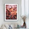 Full Round/Square 5D Diy Diamond Painting Fire Dragon Embroidery Full Lay Cross Stitch Kits Home Decor Handmade Gift