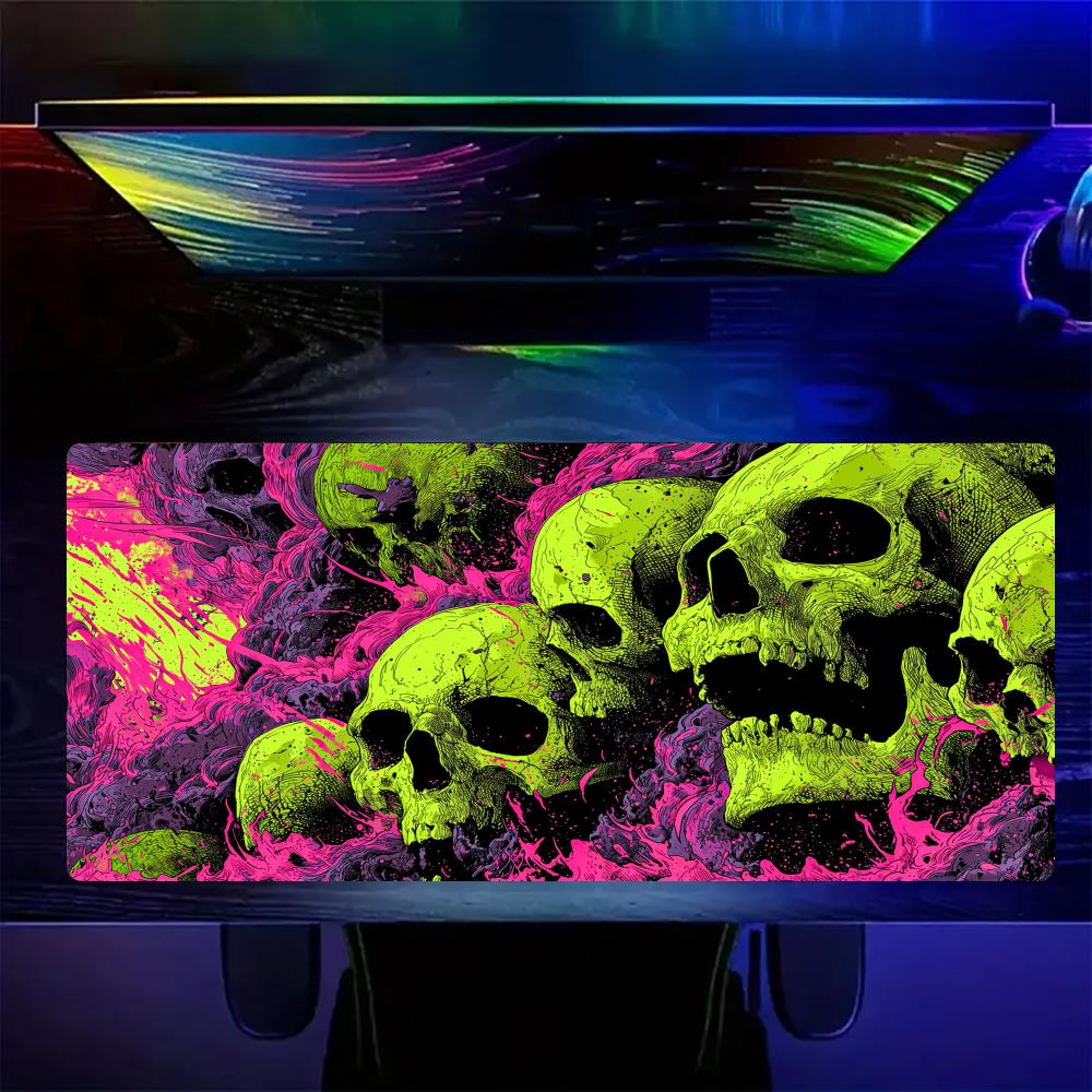 Graffitistyle Skulls Mouse Pad Large Computer Office Game Table Mats Rubber Antislip Xxl Mouse Mat Hdp Long Desk Pads Mauspad