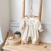Ropa Bebe 2025 Autumn Baby Clothes Korean 0 To 12 Months Bodysuits & One-pieces Small Floral Girl Home Clothing Baby Jumpsuit