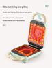 "Yidepu Portable Multi-Functional Breakfast Machine: Non-Stick Bread Maker, Baking Tray, Egg Fryer, and Sandwich Press".