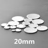 10pcs Round Blank Tag Charm Stainless Steel Pendant Charms For Jewelry Making DIY Supplies Material Silver Color 6-30mm Findings