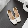 Ballet Hollow Sandals Dance Shoes Women's Shoes Leather Ballet Shoes Summer Wear Retro Japanese Cross Belt Square Head Shoes