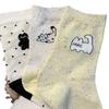 Cute Cat Socks for Women Trendy Soft Breathable Mid-tube Socks Korean Style Cartoon Student Socks