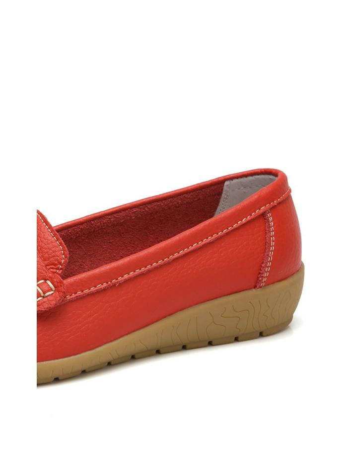 Summer Soft Wedge Leather Shoes for Middle-Aged and Elderly Women – Breathable Design