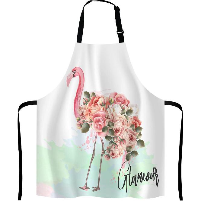 Cactus Adjustable Bib Apron, Tropical Watercolor Cactus Plants Cooking Kitchen Apron for Men Women