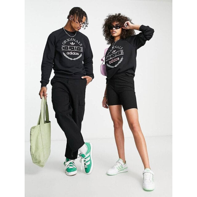 

Черная толстовка adidas Originals Sports Resort Club с графикой спереди