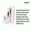 Face Massage Machine for Facial Ultrasound LED Light Therapy EMS Facial Massager Electric, Double Chin Reducer, Skin Lifting Device  Wrinkle Remover