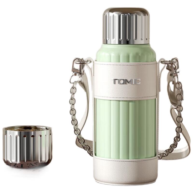 TOMIC Pure Titanium Insulated Mug with Tea Infuser