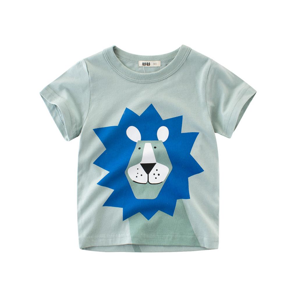 Unisex Baby T-Shirt Cotton Cute Cartoon  Pattern Tops For 1-7 Years Old
