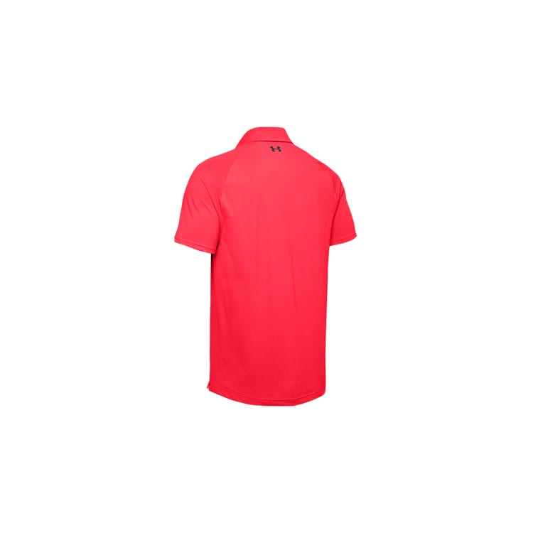 Under Armour Polo Shirts Men's Red Polo Collar Moderate Straight Fit 1350035-628