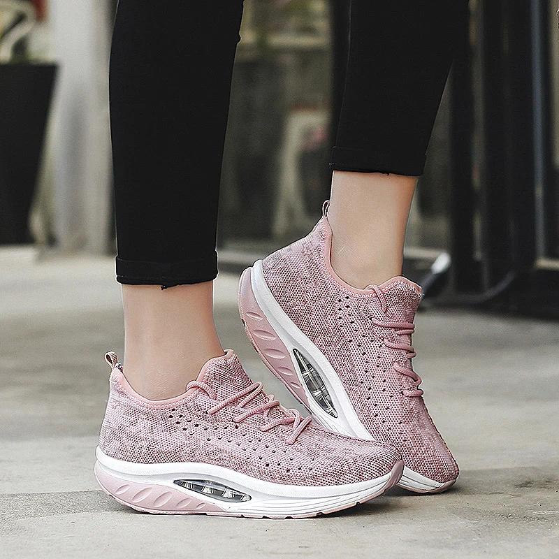 Fashion Spring New High Quali Women Vulcanized Shoes For Women Breathable Light Big Sneakers Non-slip Shoes Woman
