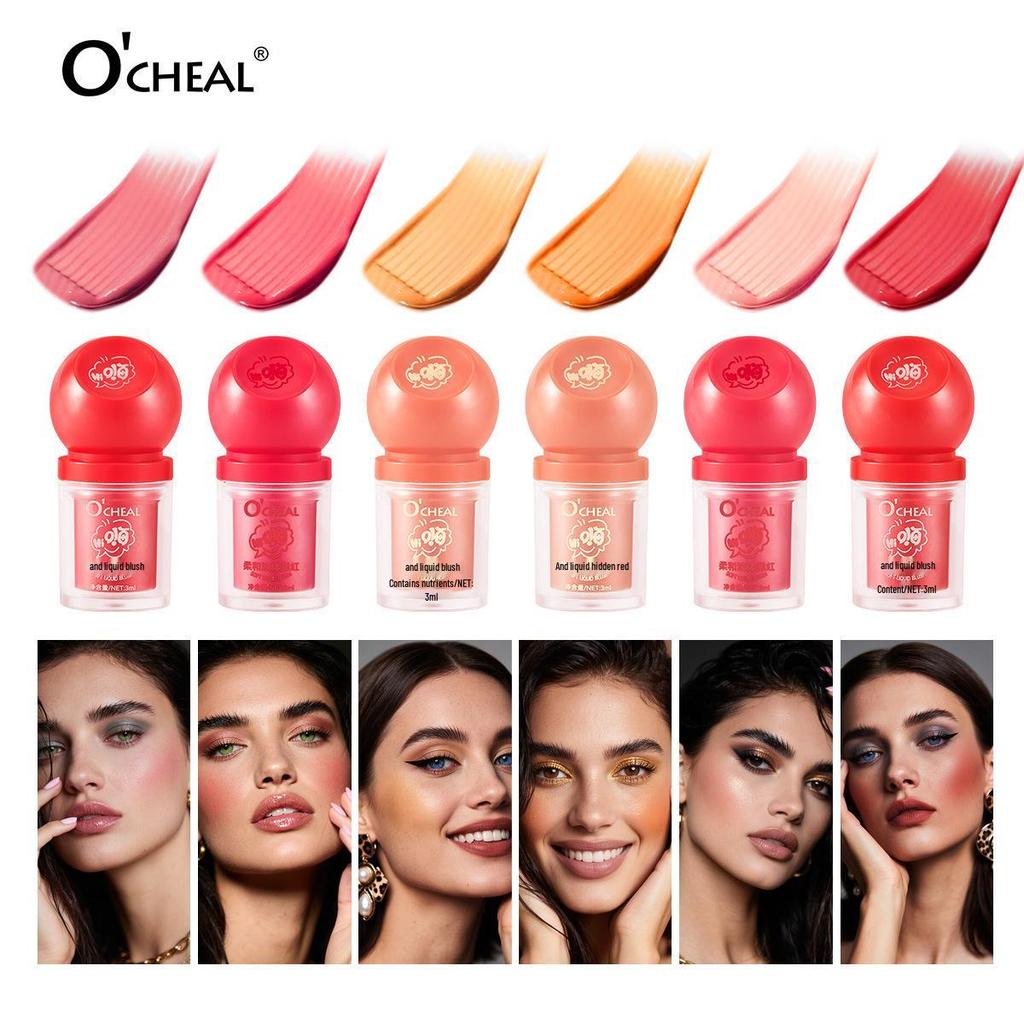 OCHEAL Liquid Matte Blush Stick - Highly Pigmented Cream Rouge for Contour and Blush