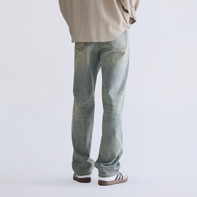 GXG Men's Retro Washed Straight Jeans