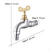 Garden Tap Lockable Faucet with Key, , Replacement, Water Outdoor for Workshop, Public