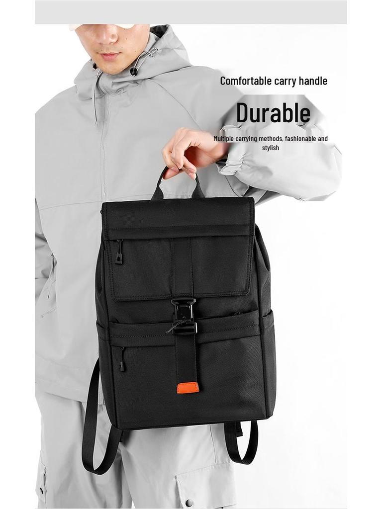 Men's Large Capacity Nylon Travel Backpack - Versatile for Outdoor, Sports, and School