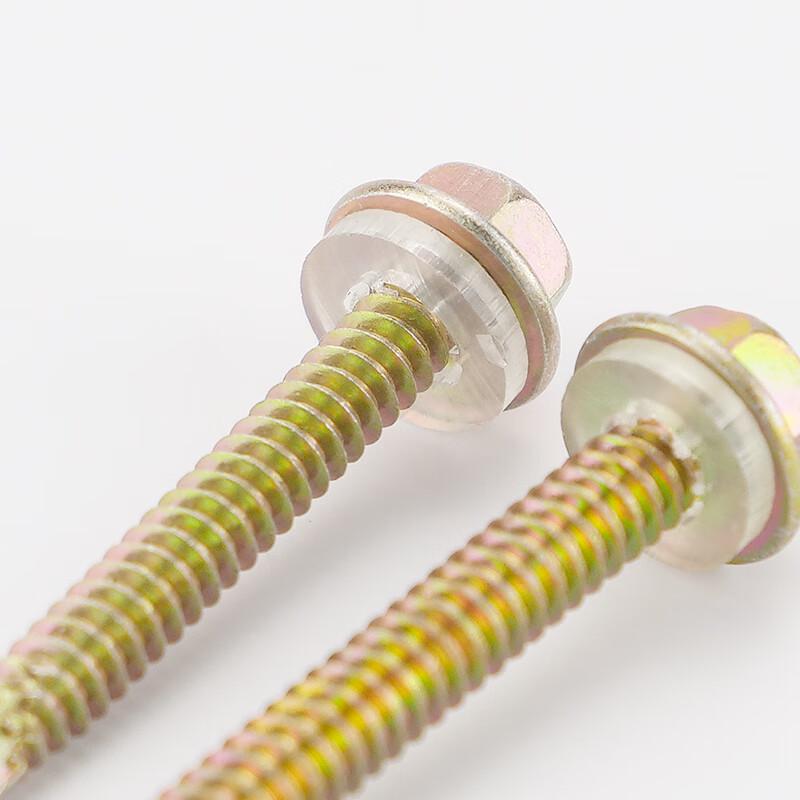 HAISIDIKE HK-12 Color Zinc Hex Head Self-Drilling Screws