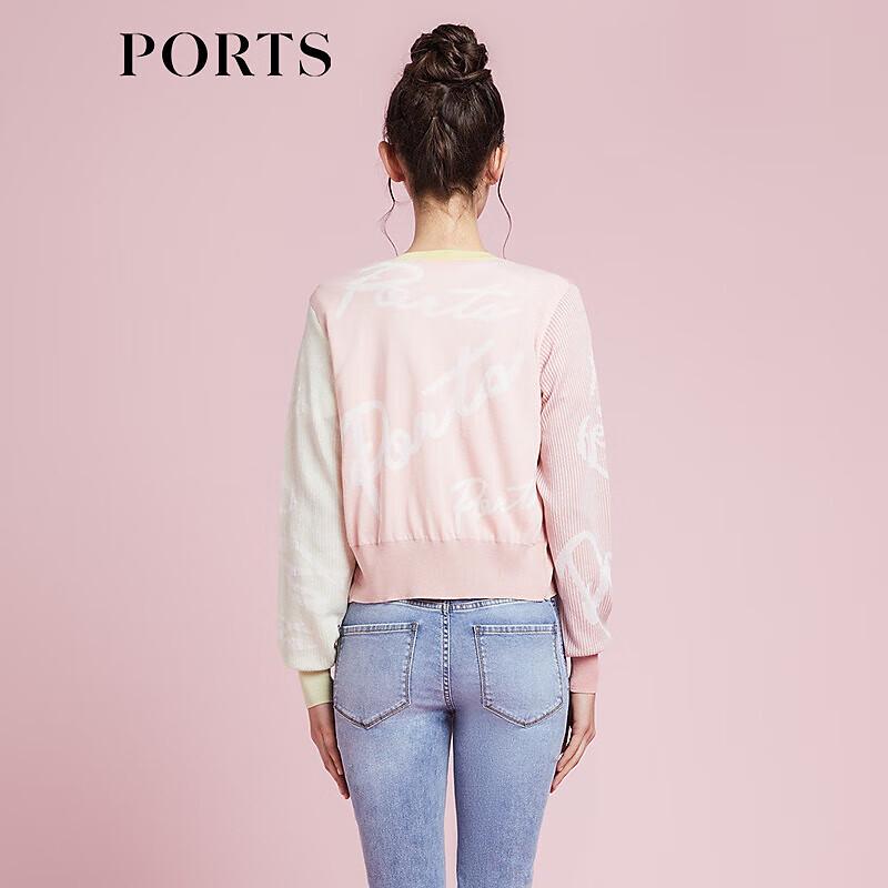 PORTS Women's Ribbed Short Cardigan Sweater