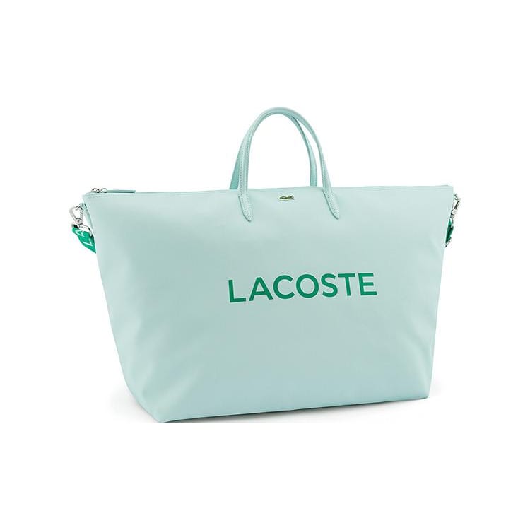 LACOSTE PVC Tote Bag, Shopping Bag, Shoulder Bag, Handbag Small Women's Light Blue NF3837SJ-126100