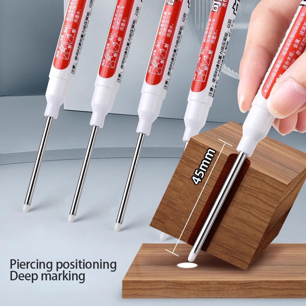 45mm Long Head Nib Deep Hole Marking Pen Ink Waterproof Oil-Based Paint Marker Decorate Line Drawing Pen