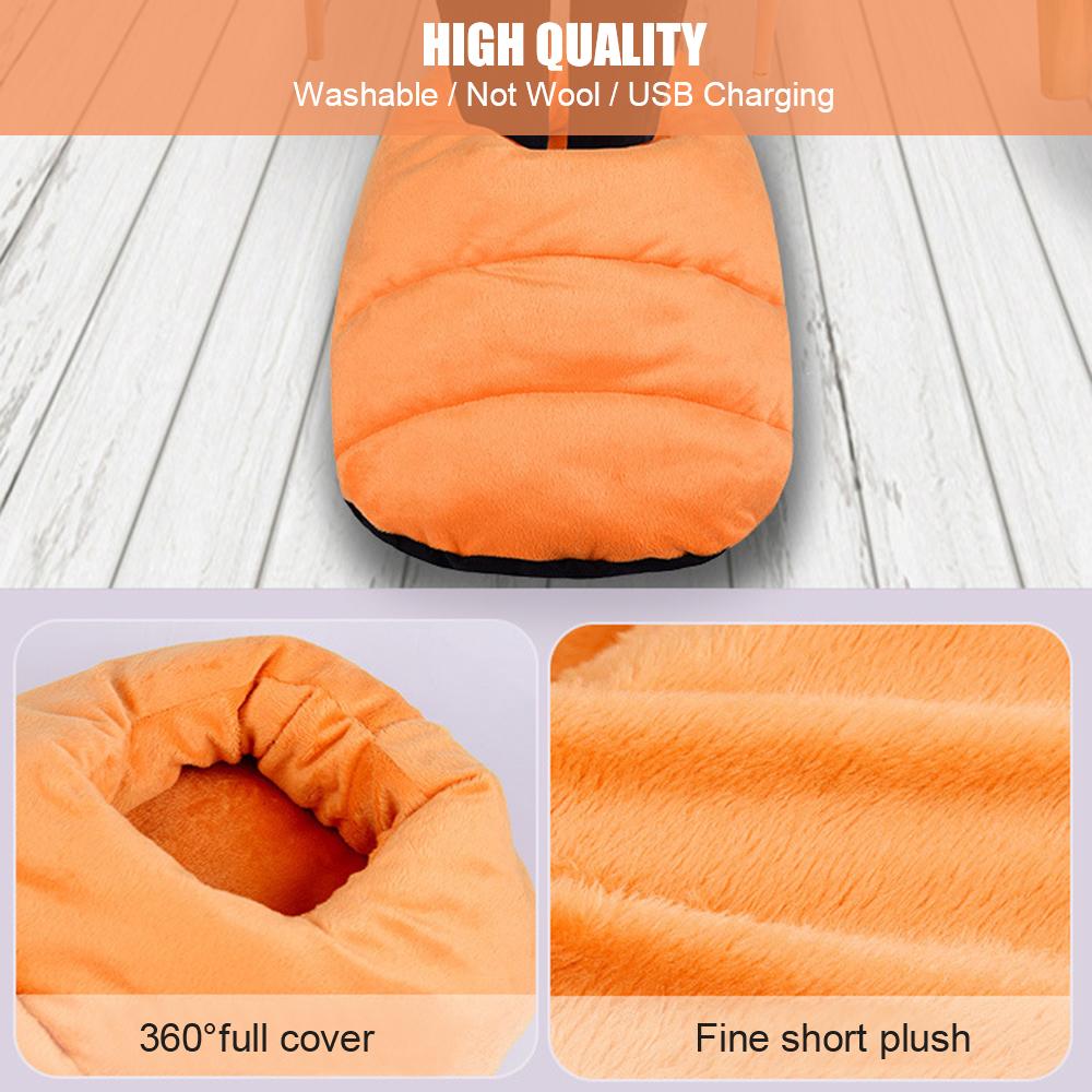 

Электрический подогрев подогреватель для ног Ультра-мягкий Плюшевый USB Быстрый грелка Тапочки Моющиеся для дома