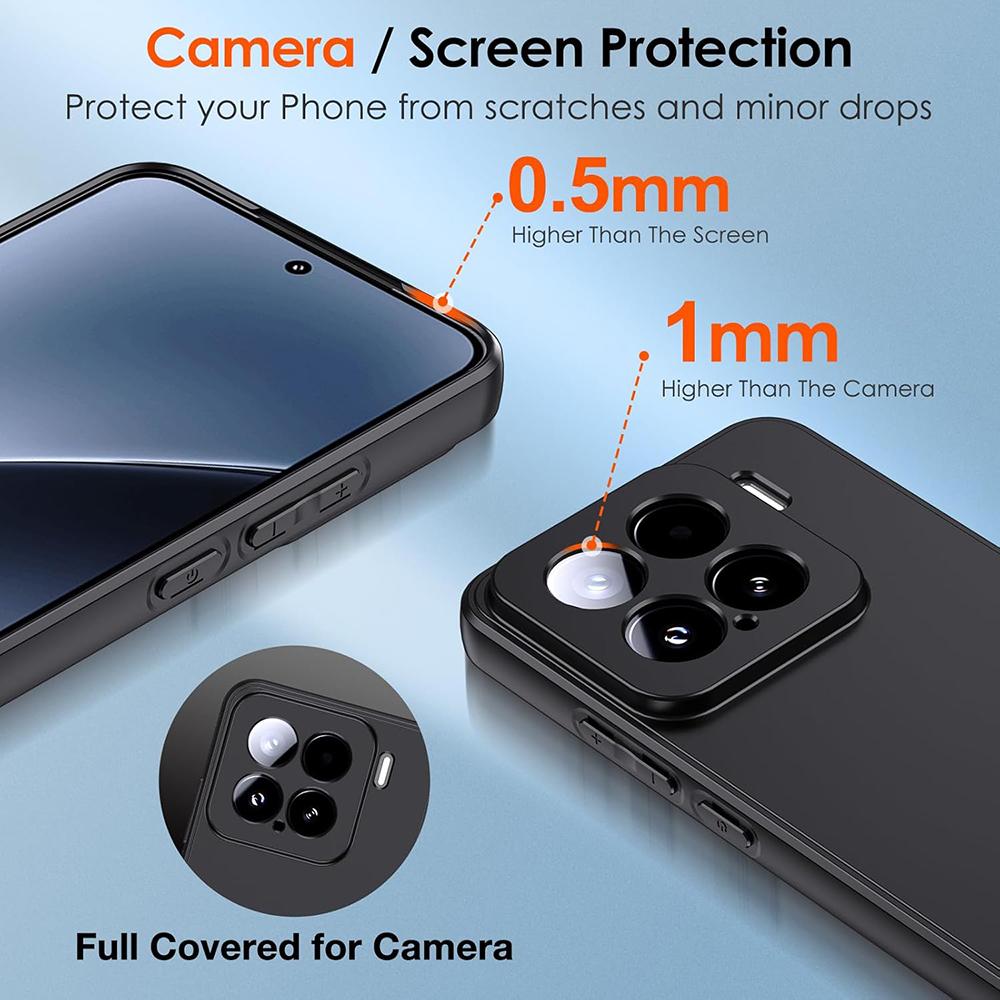Square Matte Silicone Soft Case For Xiaomi Mi 1 14 14T 13 13T 12 12X 12T 12S Pro Ultra Lite Solid Black Thin Cover Shell