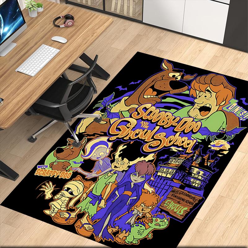 Scooby-Doo Printed Carpetrugfor Office Chair Living Room Bedroom Kitchen Room Decor Gifts