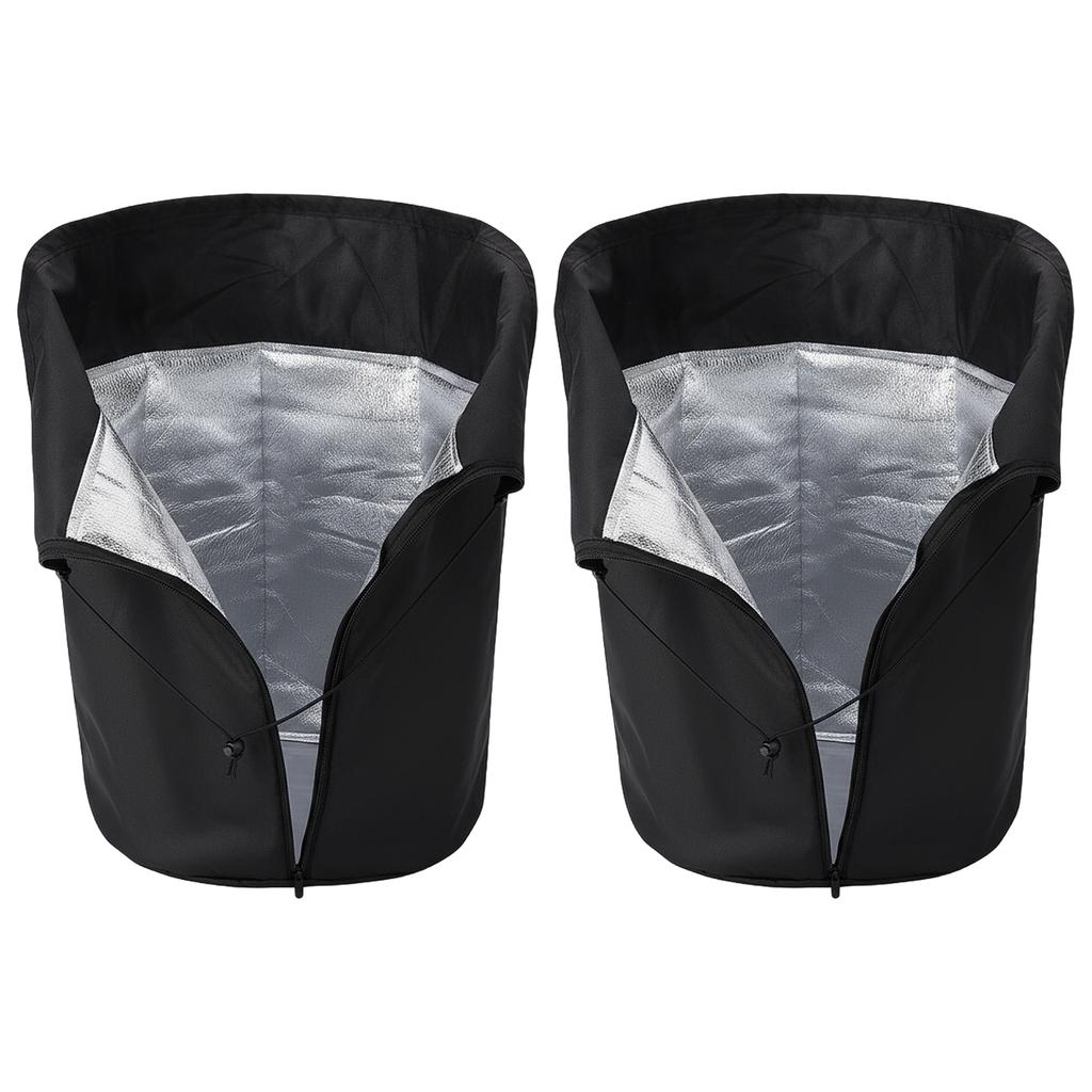 2 Pack Winter Plant Pot Cover Anti-Frost Winter Pot Plant Cover Plant Winter Protection Pot Cover for Winter Freeze Protection