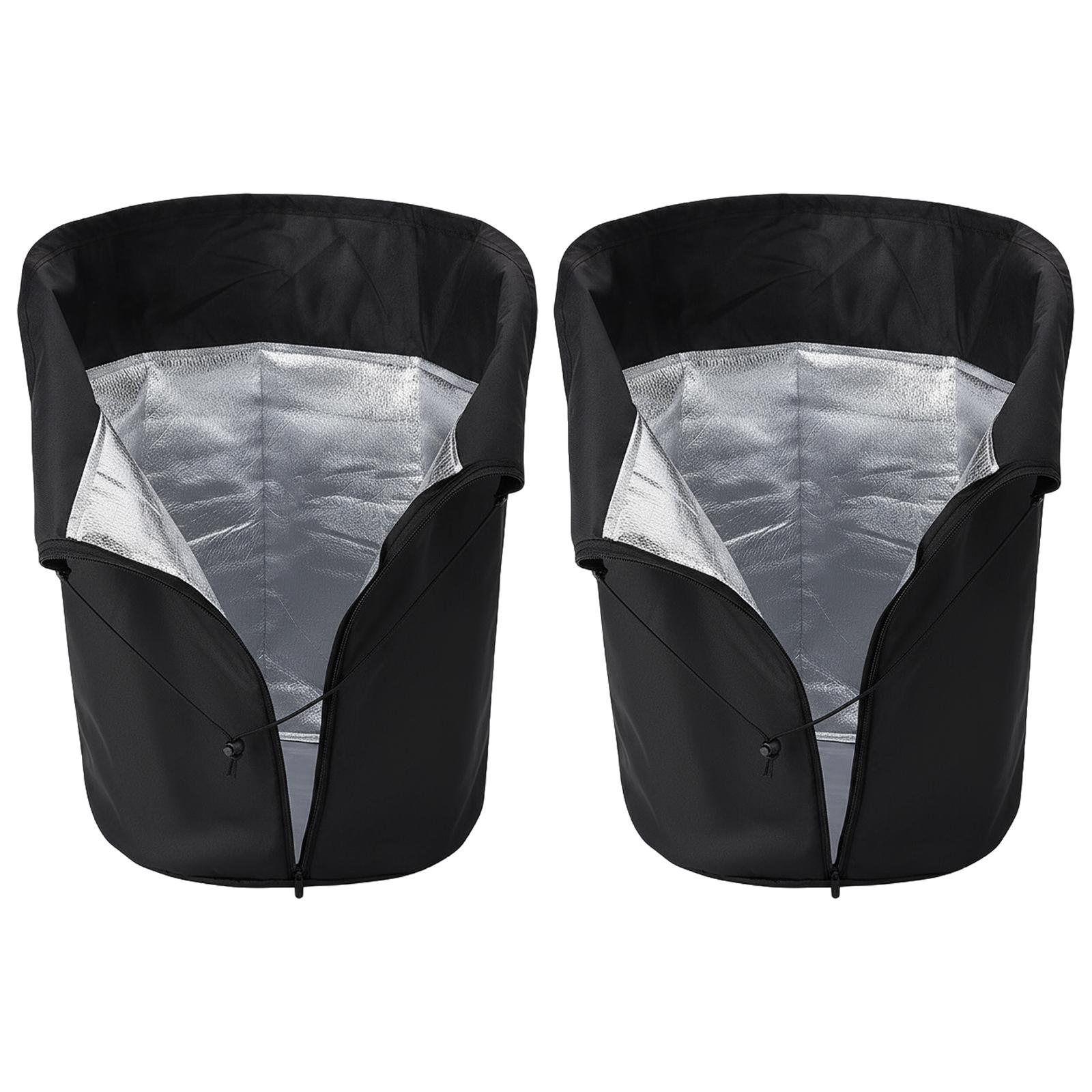 2 Pack Winter Plant Pot Cover Anti-Frost Winter Pot Plant Cover Plant Winter Protection Pot Cover for Winter Freeze Protection