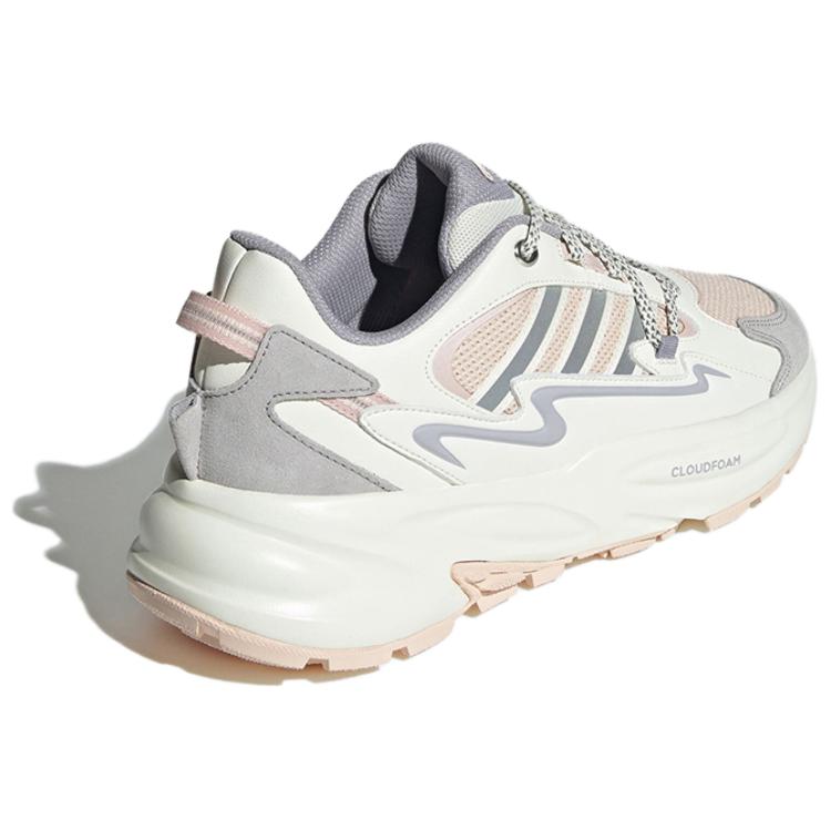 New Adidas Ozwave Anti Slip Wear Resistant Low Top Chunky Sneakers Unisex White Beige JR3191