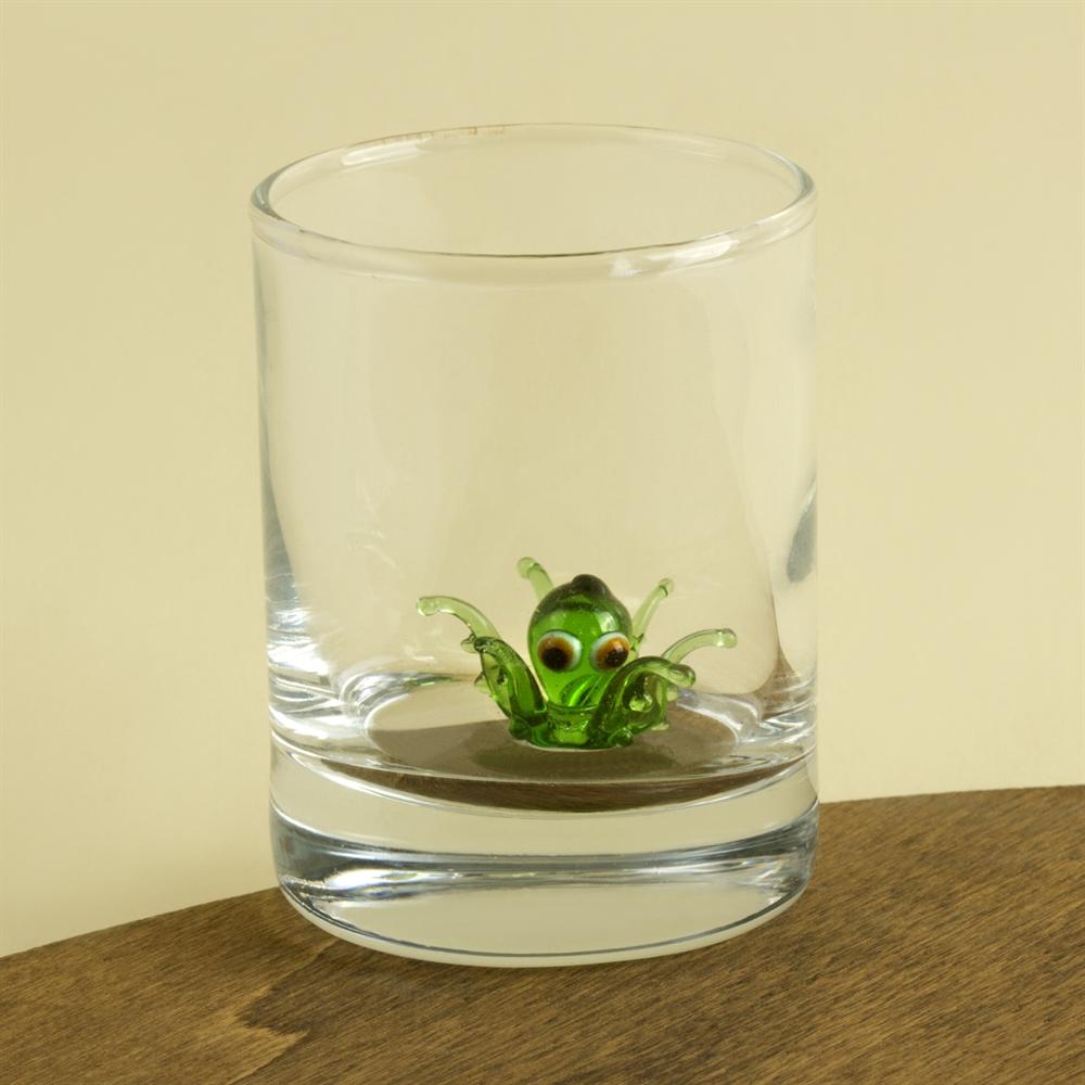 

Стеклянная чашка в форме осьминога, маленькая