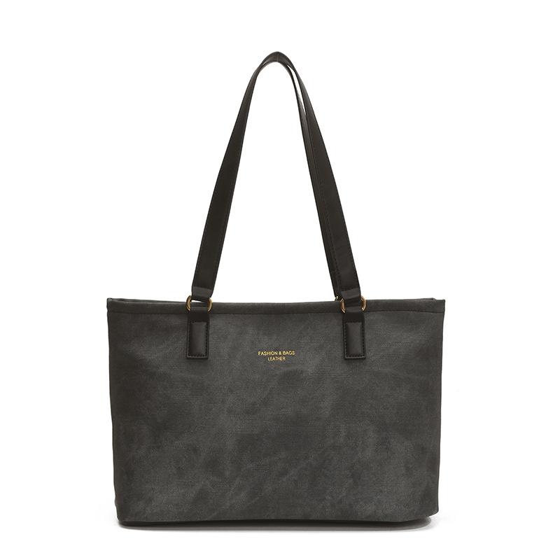 Popular Niche Design High-end Tote Bag Large-capacity Commuter Leisure Canvas Bag Texture Shoulder Bag Women