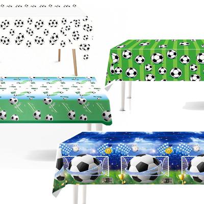 Grenzüberschreitendes Einweg-Tischdecken mit Fußball-Thema für Partys im Sport-Stil