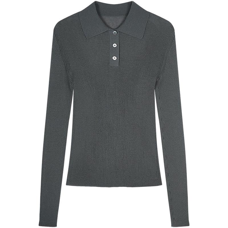 

JNBY Women s Slim-Fit Polo Neck Long Sleeve Pullover XL