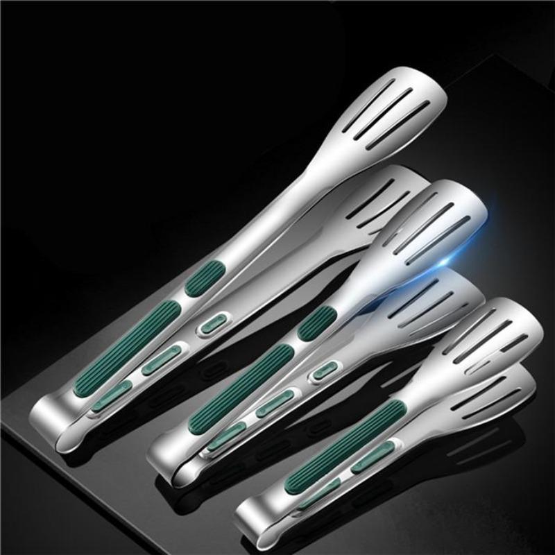 Non-slip Stainless Steel Food Forceps Meat Bread Clip Barbecue Grill Swedish Table Clip Kitchen Tools Kitchen Accessories