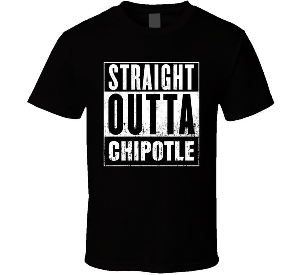Straight Outta Chipotle Movie And Fast Food Parody T Shirt