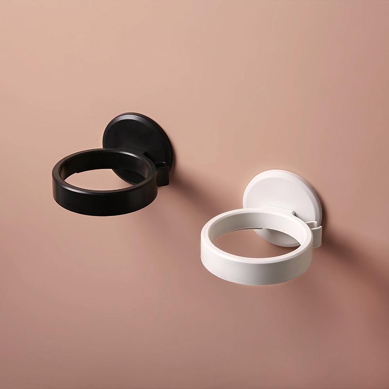 Hair Dryer Holder Perforation-free Bathroom Hair Dryer Holder Wall Hanging Shelf Hair Dryer Holder Bathroom Air Dryer Holder