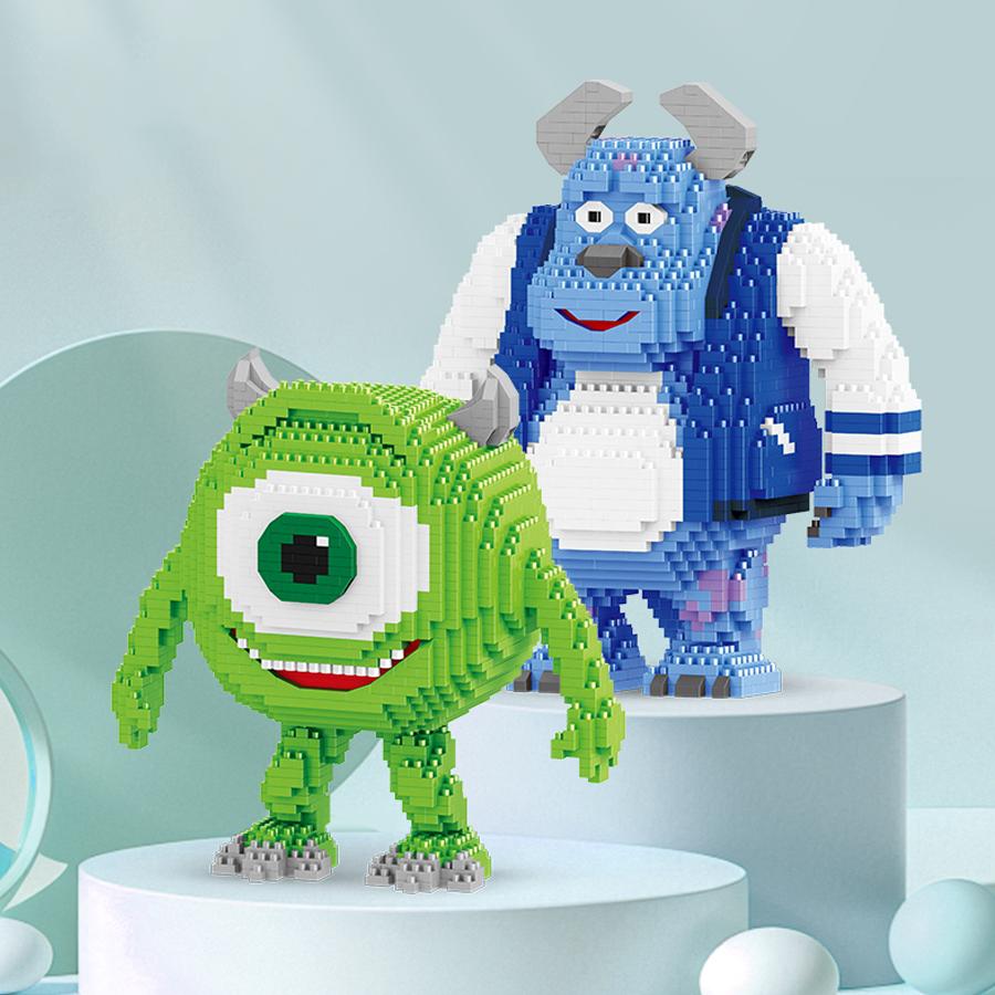 Cartoon Children Playthings Monsters University Micro Blocks Mini Bricks Animel Figures Birth Date Gifts Designed For Children
