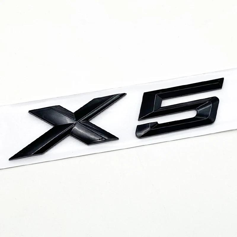 FD23-Black Trunk Emblem Decal Sticker for BMW X5 E70 E53 F15 F85 G05 F95 G18 E71 F16