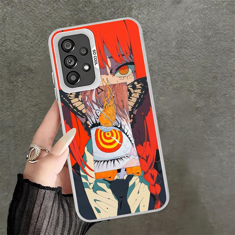 Anime Character Makima CSM Soft Phone Case for Samsung A17 A16 A15 A14 A13 A57 A56 A55 A54 A53 A37 A36 A35 A34 A33 A26 A25 A24 A