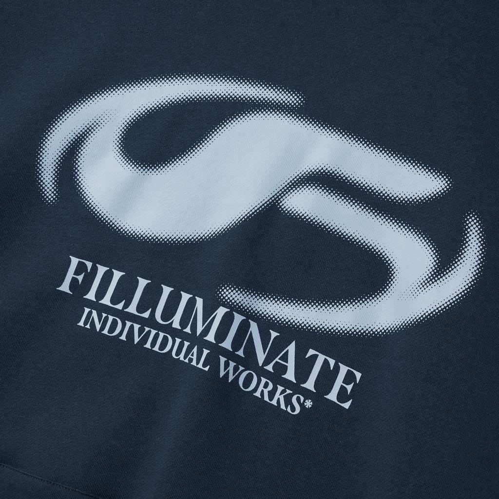 Symbol Logo Spread Hoodie - Navy