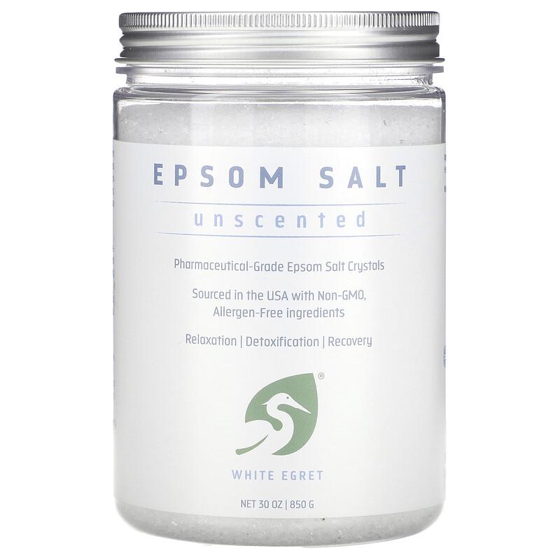 Epsom Salt, Unscented, 30 Oz (850 G)