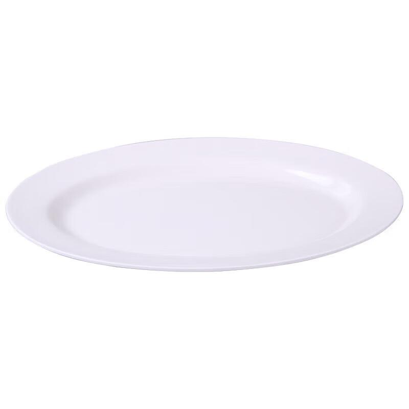 Wuhe White 12-inch Square Melamine Commercial Serving Plate