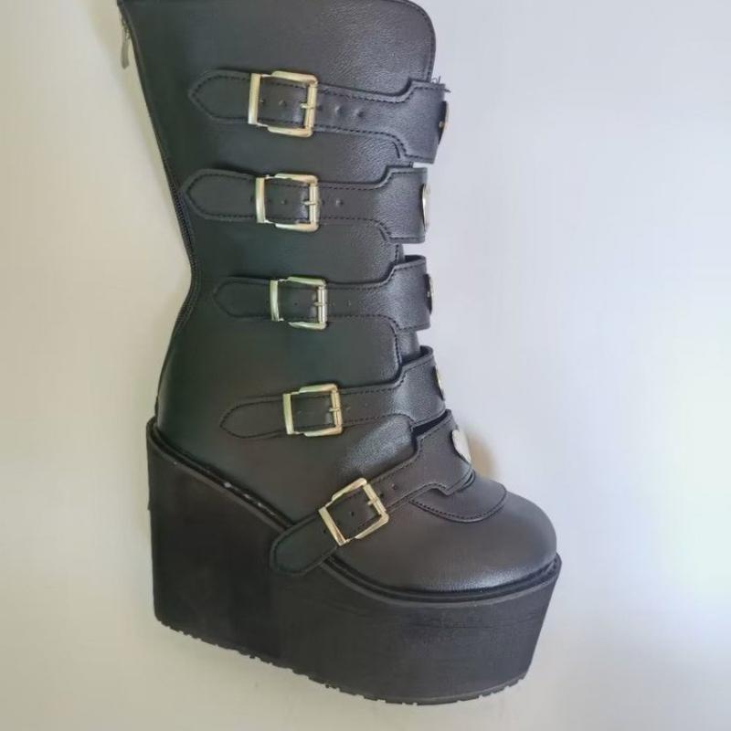 Fashion 2025 Winter Women Boots Fashion Motorcycle Boots Booties for Women Platform Shoes Ladies New Snow Boots Black Shoes Women's Boot