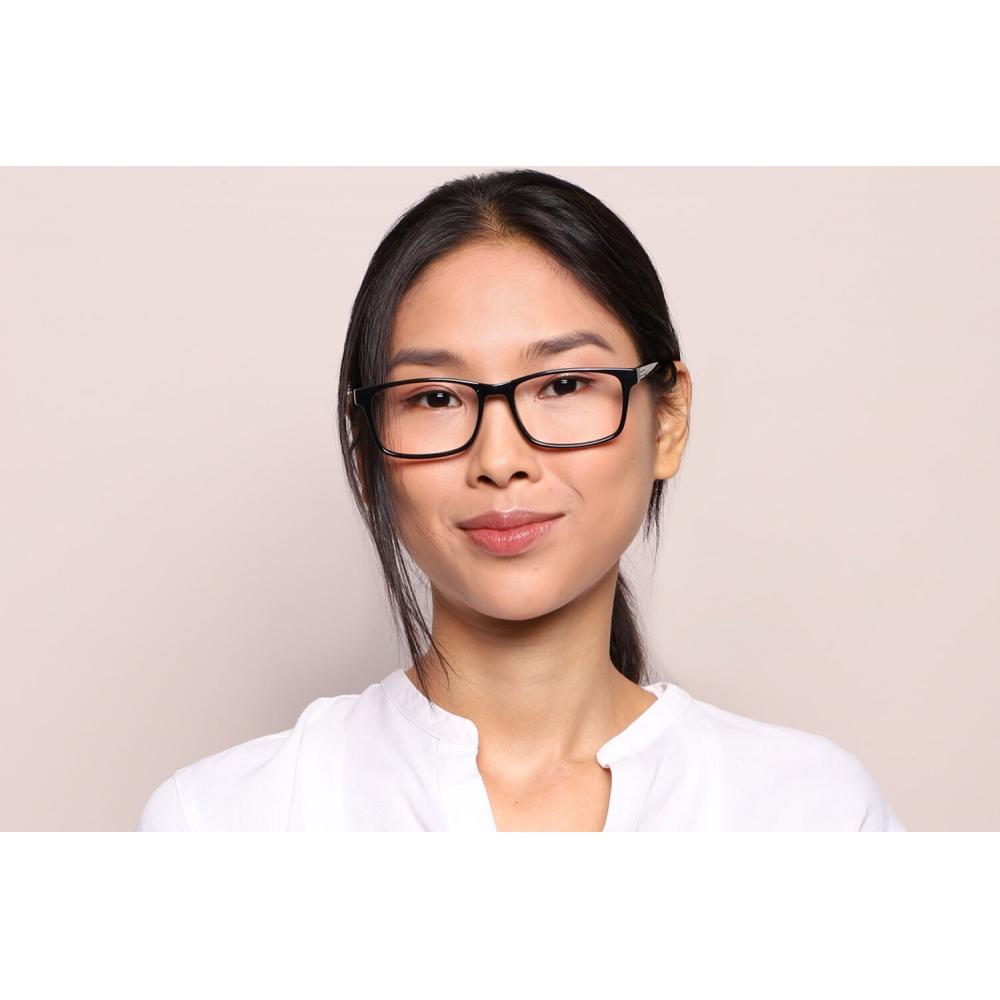 Full Rim Rectangle Black Smartbuy Collection Sandy Cp150 Fashion Unisex Eyeglasses