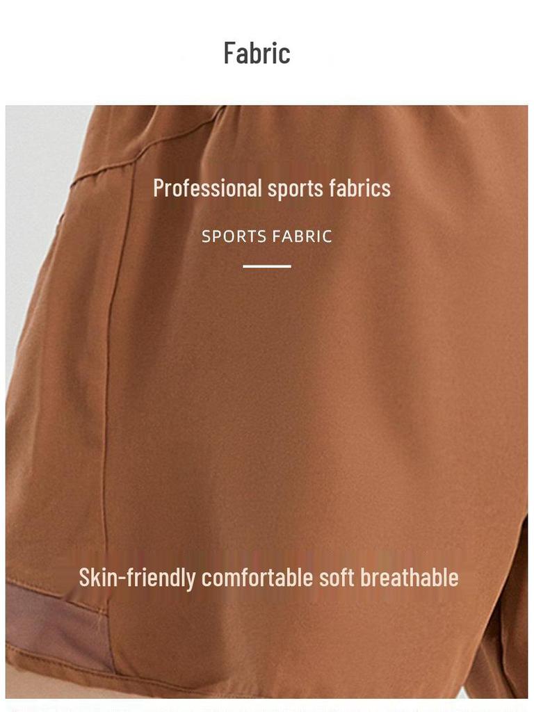 Women's Quick-Dry High-Waist Summer Running Shorts - Breathable, Loose, Anti-Exposure Fitness Pants