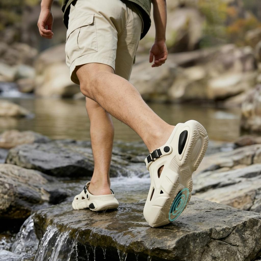 Men Sandals Eva Clogs Lightweight Breathable Non Slip Hollow Summer Indoor Outdoor Comfort Shoes