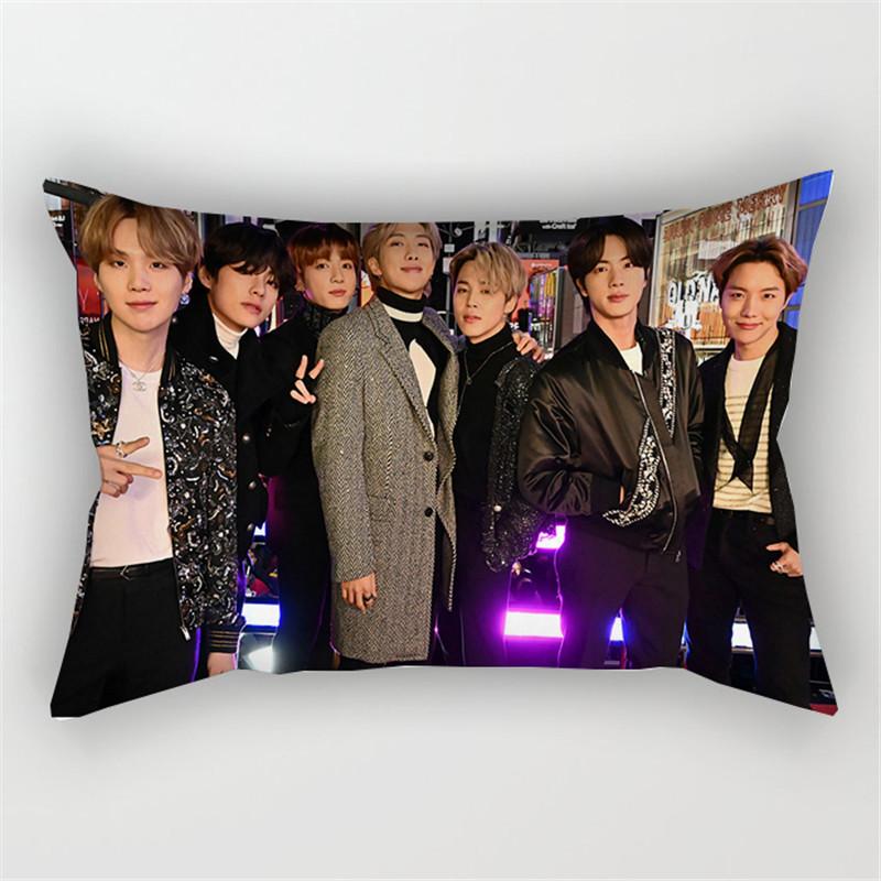 Bangtan Boys Kpop Bts Print Pillowcase Cover Bed Seat Square Pillow Home Cover