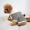 Autumn Winter Pet Dog Clothes Striped Pet Dog Hoodie French Bulldog Clothing For Dogs Costume Parent-Child Pet Clothes For Dogs